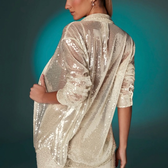 OH POLLY IVORY SEQUIN SEXY SET (3 items) - Picture 3 of 7